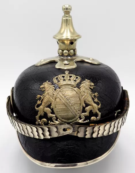 Imperial Saxe-Coburg-Gotha police commander Pickelhaube Visuel 1 principal